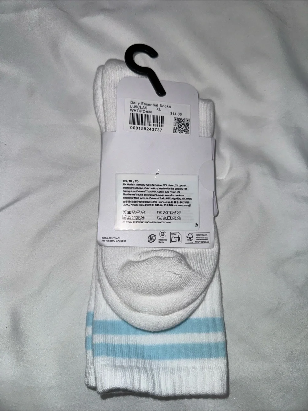 lululemon athletica white crew